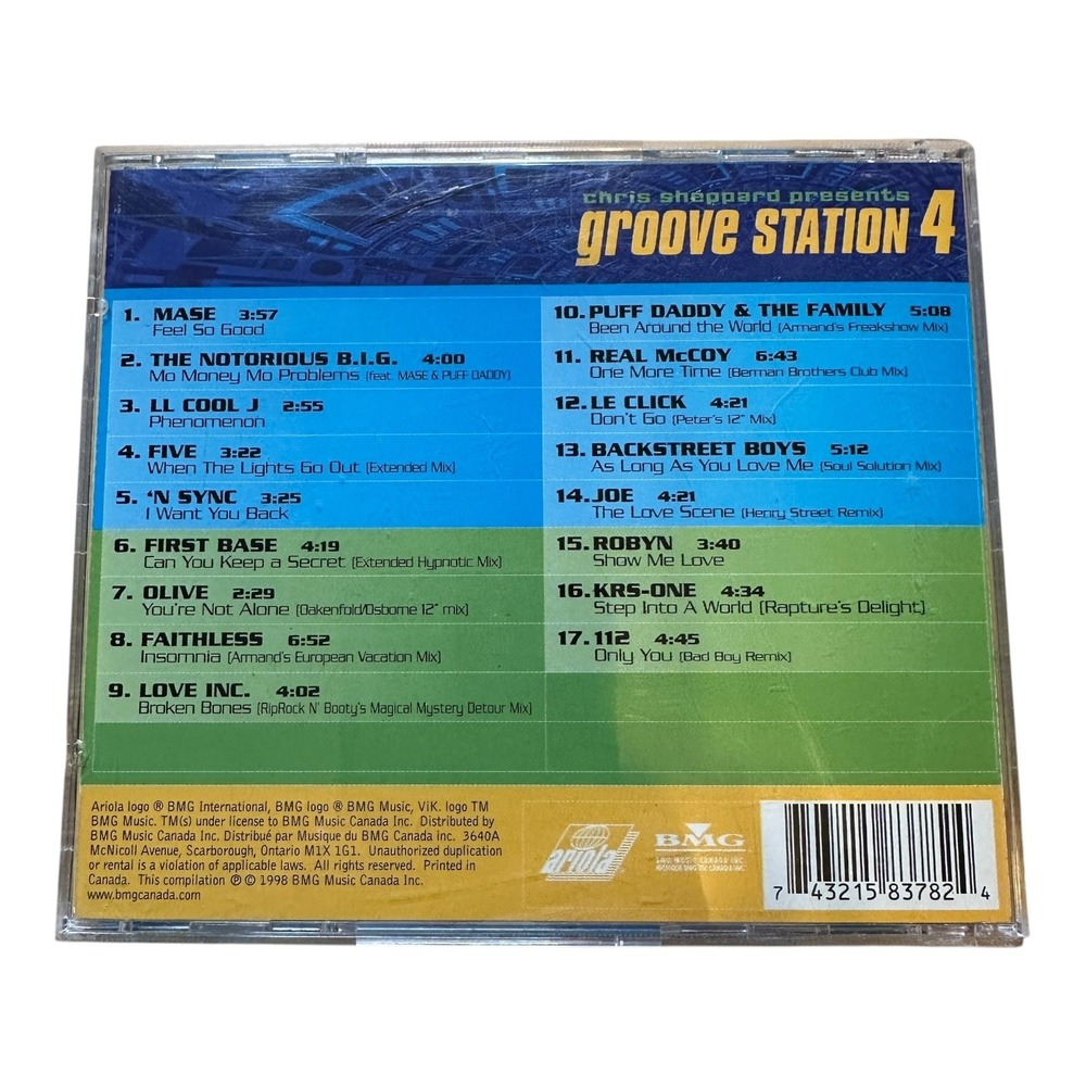 Chris Sheppard Presents Groove Station 4 CD Compilation Album 90s Dance - Picture 2 of 2
